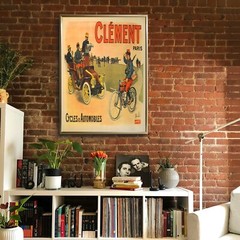 Clément Cycles & Automobiles Bombled (France) Bicycle 1903 Retro Vintage Poster