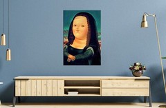 Fat Mona Lisa Print, Mona Lisa Canvas Art, Modern Art Print, Fernando Botero art