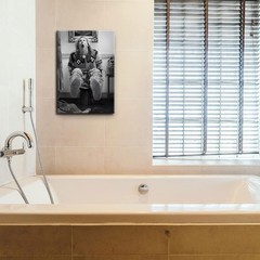 Funny Bathroom Wall Art Set of 2 – Black and White Vintage Humor Wall Decor, …