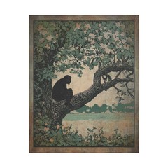 BIGFOOT TREE Wall Art, Sasquatch Flower Nature Poster, Cryptid Botanical Decor
