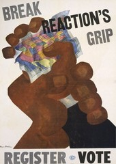 Ben Shahn Register Vote Poster – Break Reaction’s Grip Giclée Print 1946