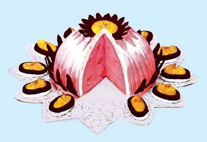 Goethe Bomb Cake from Theory and Practice of the Confectioner Poster Print