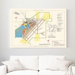 Old Map of Nellis Air Force Base, NV 1951 – Vintage Nellis A
