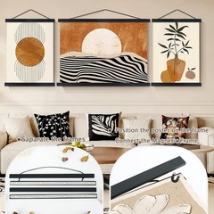 Artmag Magnetic Poster Hanger Frame, 12×18 12×16 12×24 12L» x 0.7W», Black