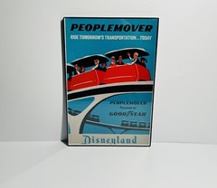PeopleMover Attraction Poster FRAMED 12″x18″ ~ Disneyland Tomorrowland