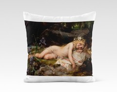 Canvas art print giclée – poster – pillow. Forest Nymph. Fairy