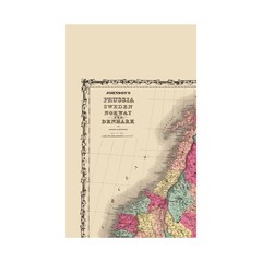 Historic Map – Prussia Sweden Norway Denmark – Johnson 1860 – Vintage Wall Art