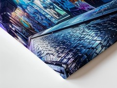 Neon Alley Canvas Vibrant Urban Graffiti And Street Art Scene Wall Art