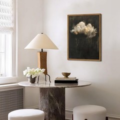 Dark Moody Cloud Wall Art, Vintage Cloud Rain Wall Decor Paintings… 12×16 inch