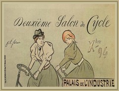 10494.Decor Poster.Room wall interior art design.Victorian ladies riding bikes