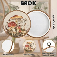 Vintage Round Wall Art Decor – Boho Botanical Wall Art Canvas Frame Artwork P…