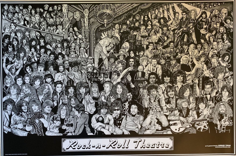 663645 Howard Teman Rock-n-roll Theatre Photo Wall Print Poster