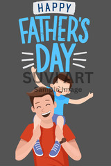 Digital Image Photo Wallpaper Happy Father Day for your Beautiful Wall A-255