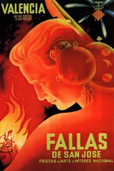 Valencia 1950 Fashion Girl Parties Malfunctions Jose Spain Wall – POSTER 20×30