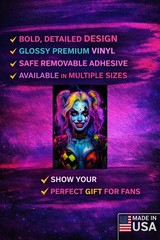Harley Quinn Wall Vinyl Decal Graphic (Removable Adhesive Backing)