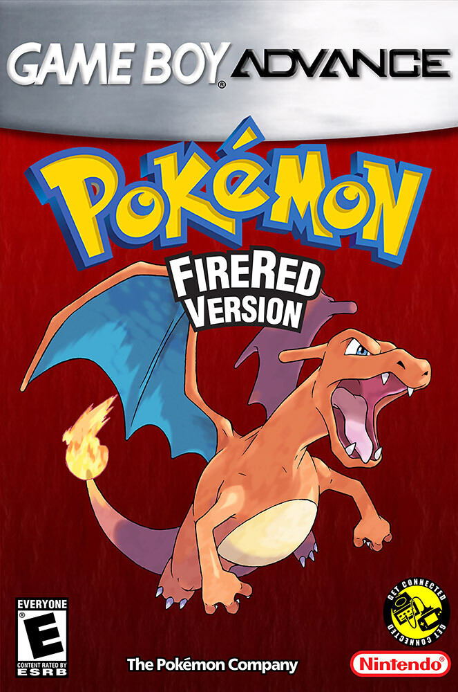 Pokemon FireRed Version BOX ART Nintendo GBA Premium POSTER MADE IN USA – GBA067