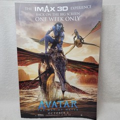 Avatar Way of Water Fire And Ash Double Sided Movie Poster 2022 11×17 Pre-owned