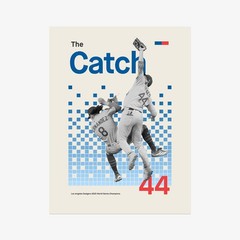 Andy Pages The Catch Poster | Vintage Retro Dodgers Art | World Series 2025