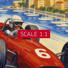 Monaco Vintage F1 Grand Prix 1967 Art Poster — Auto Racing Wall Art, Formula 1