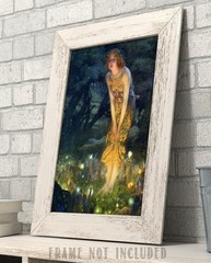 Midsummer Eve Fairy Poster 11×14 Unframed Print by Edward Robert Hughes Art