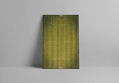 Top View Photo of Soccer Field Art Wall Decor – POSTER 20×30