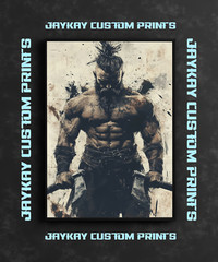 Viking Warrior Art Poster Print – No Frame