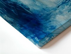 Wall Art Blue Whale Ocean Abstract Painting Coastal Nautical Canvas Print Decor