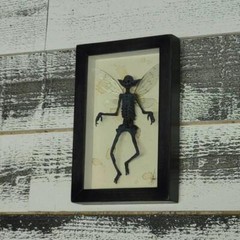Gothic Home Decor Mummified Fairy Skeleton Witchy Poster Statue Paintin