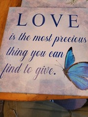 4 Pcs 12X12 Butterfly Wall Art Inspirational Quotes Love Dream Faith Believe…
