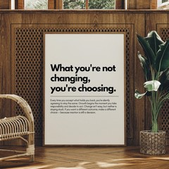 Motivational Quote Wall Art Inspirational Typography Office Decor