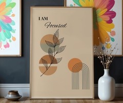 Boho Botanical Print Set, Beige Scandinavian Gallery Wall Art Digital Zip File