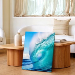 Wall Art Ocean Wave Canvas Print Turquoise Sea Coastal Beach Home Decor Poster