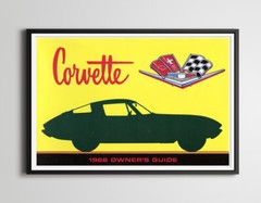 1966 Corvette Full-Size POSTER! (24″ x 36″) – Chevrolet – Chevy – Classic Cars