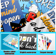 12Pcs Super Theme Hero Inspirational Quote Posters Hero Theme Classroom Decorati
