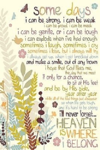 Some days inspirational spiritual poster 22×34 new free shipping