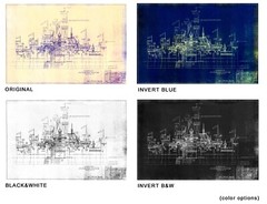 1955 Blueprint of the Disneyland Castle POSTER! (up to 24 x 36) – Vintage – Art