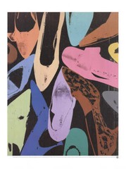 ANDY WARHOL Diamond Dust Shoes 31.5″ x 23.5″ Poster 1999 Pop Art Multicolor Shoe