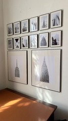 NYC Photo Gallery Wall Art Set -14 Black & White Frames are Included | Ready ART