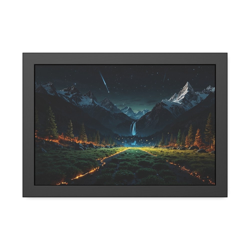 Valley Vistas G1: A Play of Light and Color – Framed Paper Poster