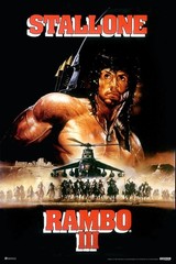 Rambo III 3 Italy Italian 80s Movie Theater Action Art Print Poster 16×24