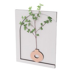 20W Plants Decor Electric Sandstone Painting Wall Decoration with LED Light