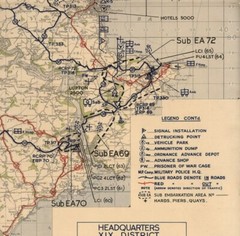 Operation Overlord Map 1944 WWII Historic Military War Battle Campaign Poster