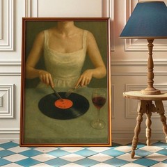 Vintage Vinyl Record Wall Art Retro Music Poster Classic Record Player Decor