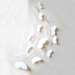 12pcs 3D Hollow Butterfly Sticker Art Wall Mural Door Decals Home Decor Women