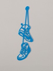 Sneakers LIGHT BLUE Wall Art 3d Print Sneaker Shoes Sneakerhead Hype Display