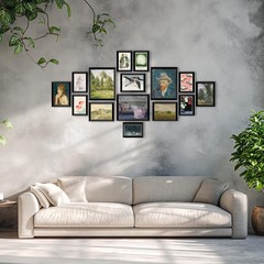 15 Pcs Eclectic Wall Decor Framed, Maximalist Gallery Wall, Colorful Eclectic…