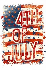 250 Years USA Celebrate – 4th of July American Flag – POSTER 20″x30″