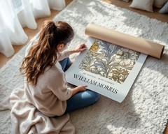William Morris Floral Wall Art Art Nouveau Botanical Wallpaper Print