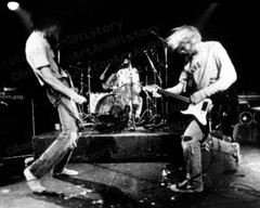Nirvana in Concert Kurt Cobain Krist Novoselic Dave Grohl Photo Print Poster