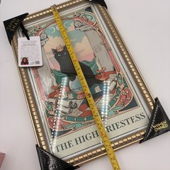 Sapna Shah The High Priestess Tarot Black Cat Framed Wall Art Gold 12×18 New